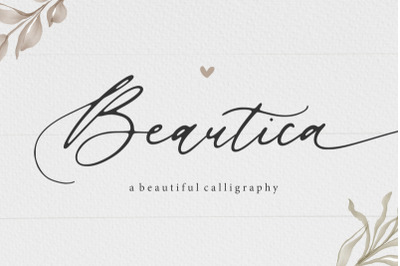 FREE Beautica Beautiful Calligraphy Font