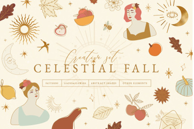 FREE Celestial Fall Graphic Set