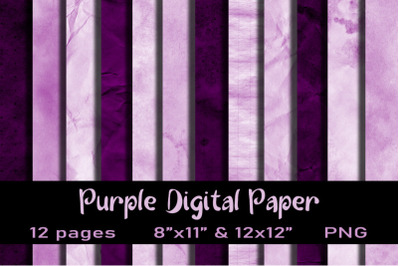 FREE 12 Digital Paper Purple PNG.