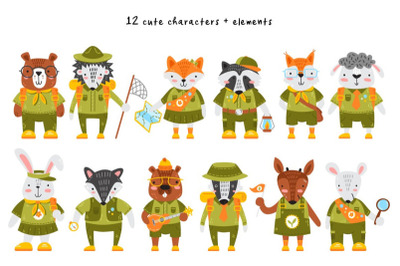 FREE Scout Baby Animals. Clipart&amp;amp;amp;amp;Patterns