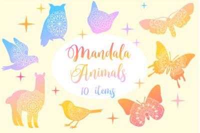 FREE Mandala Animals SVG