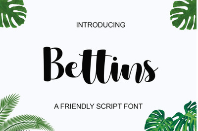 FREE Bettins Fonts