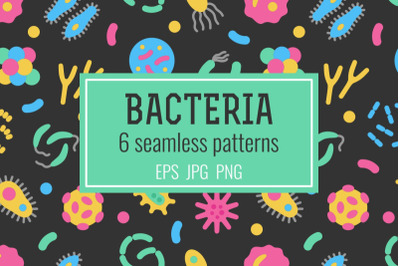 FREE Bacteria Seamless Patterns