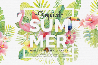 FREE Tropical Summer Clipart