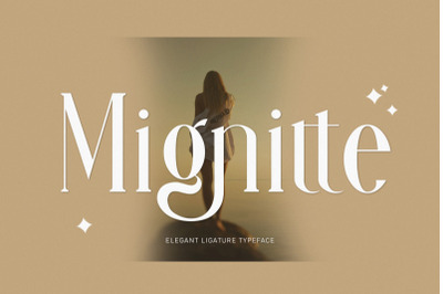 Mignitte Font by Alfinart