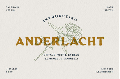 FREE Anderlacht - Vintage Display Font