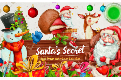 FREE Santa&#039;s Secret Watercolors