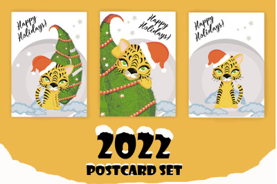 2022 postcard set png. jpeg. eps