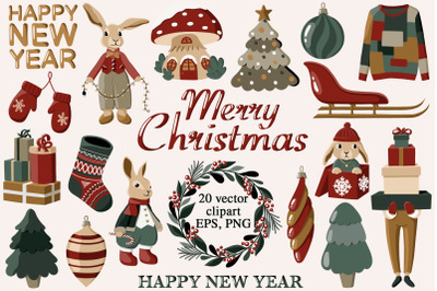 FREE Christmas and New Years Clipart