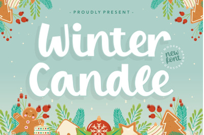 FREE Winter Candle Font