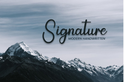 Signature font