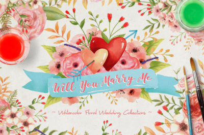 FREE Will You Marry Me Watercolor Collections