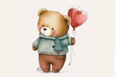 FREE Cute Valentine&#039;s Bear