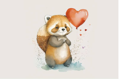 FREE Cute Valentines Red Panda