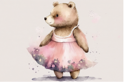 FREE Watercolor Pretty Bears