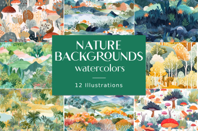 FREE Nature Backgrounds Illustrations