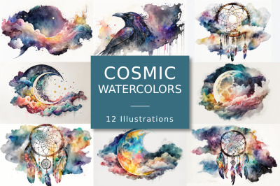 FREE Cosmic Watercolor Set