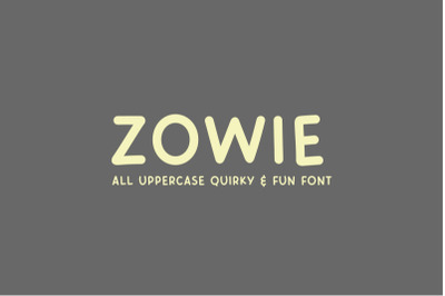 FREE Zowie Font