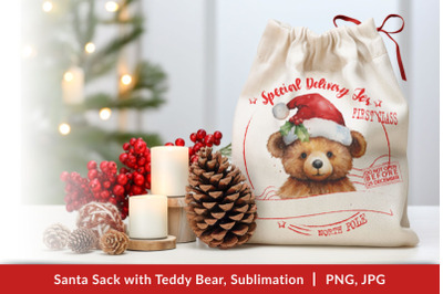 FREE Santa Sack with Teddy Bear