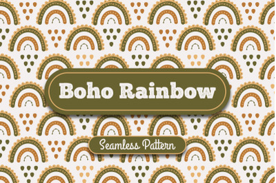 FREE Boho Rainbow Seamless Pattern