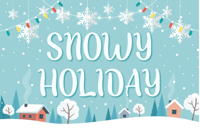 FREE Snowy Holiday Font