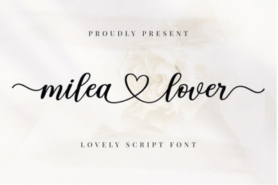 FREE Milea Lover Font