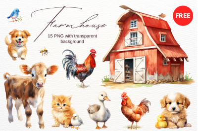 Farmhouse Watercolor Collection