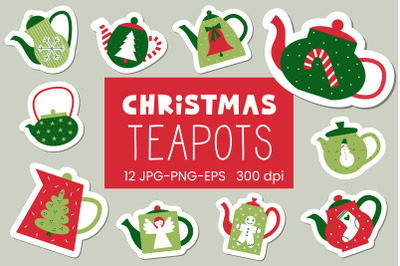 FREE Christmas Teapots