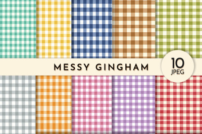 FREE Messy Gingham Pattern