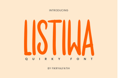 FREE Listiwa - Quirky Font