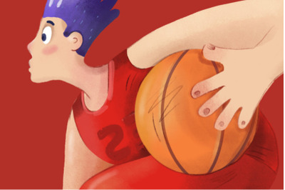 FREE Basketball Player Illustration