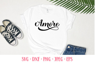 FREE Amore SVG Love in Italian