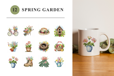 FREE Spring Garden illustration