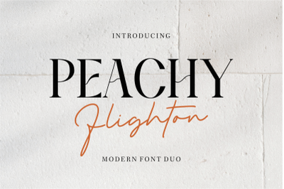 FREE Peachy Flighton Font