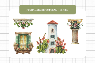 FREE Floral Architectural Clipart