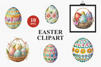 FREE Easter Eggs Clipart