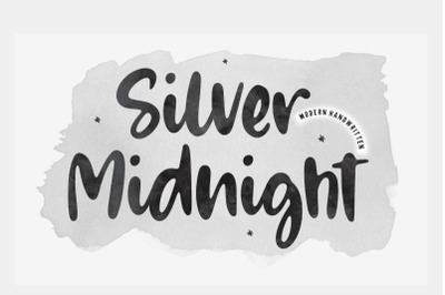 FREE Silver Midnight Modern Handwritten Font