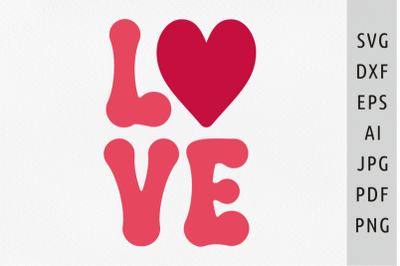 FREE Love With Heart SVG