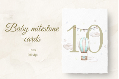 FREE Baby Milestone Card Graphics