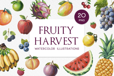 FREE Fruity Harvest Illustration