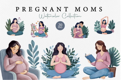 FREE Pregnant Moms Clipart