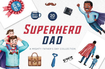FREE Superhero Dad Collection