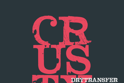 FREE LRC Dry Transfer Clarendon Crusty Typeface
