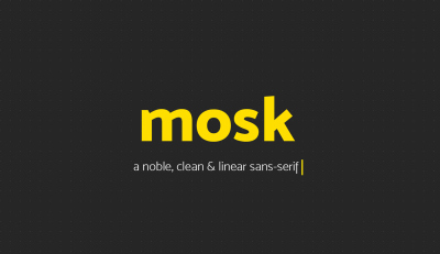 FREE Font: Mosk Typeface