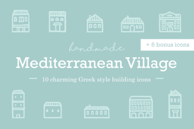 FREE Mediterranean Village Icons