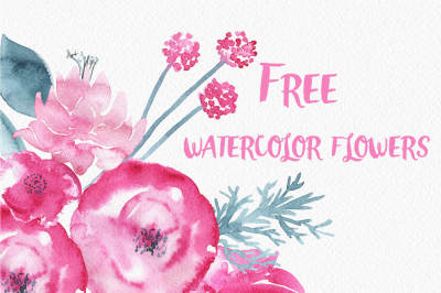 Free Watercolor Flowers