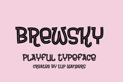 Free Font: Brewsky - A Playful Typeface