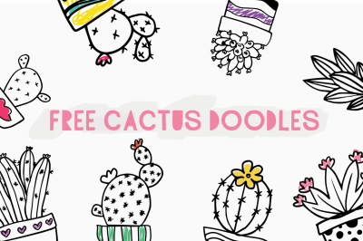 Free Cactus Doodles