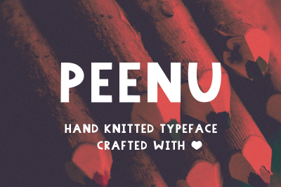 FREE Font: Peenu Typeface