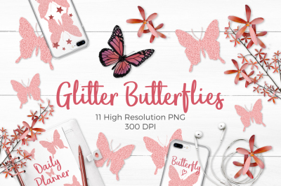 FREE Glitter Butterflies Pack